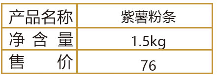紫薯粉条