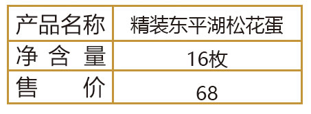 精装东平湖松花蛋